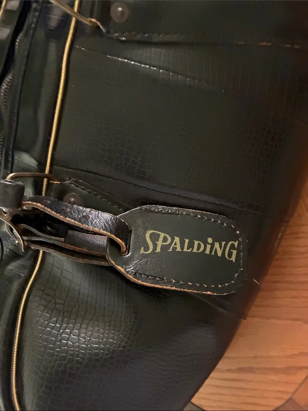 Vintage 1960’s Sport/ Gym-bag /Overnight Bag Or Carry On  With Gold Trim